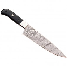 Damascus handmade  chef  knife beautiful structure with free leather sheath  